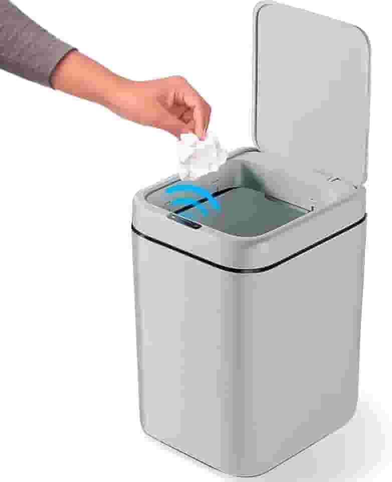 Lixeira Inteligente 20 L Sensor Automático Banheiro Cozinha Escritório