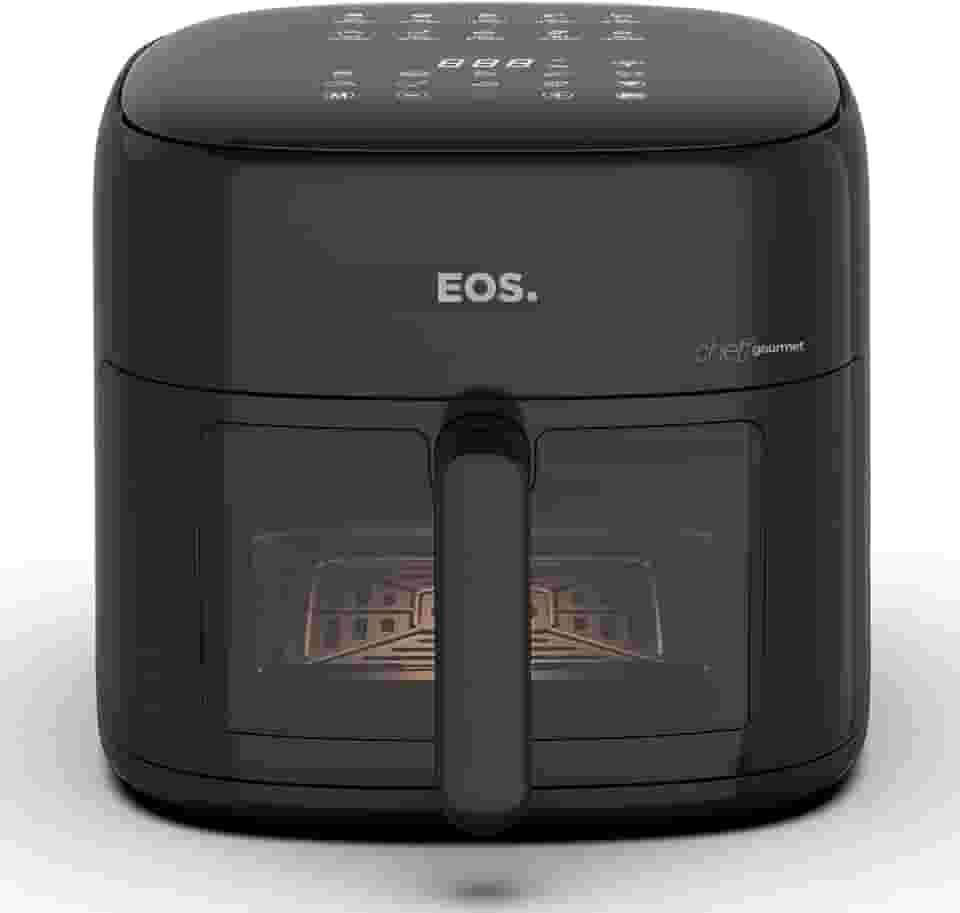 Fritadeira Sem Óleo Air Fryer Eos Chef Gourmet 6.2 Litros Compacta Digital Preto Eaf60p 110v