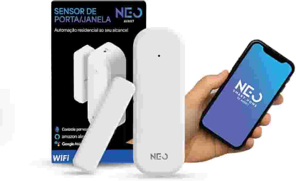 Sensor Inteligente de Presença Articulado 360 ou Portas e Janelas Zigbee ou Wi-Fi 2.4 GHz Branco Avant Neo (Sensor Porta e Janela, WI-FI)