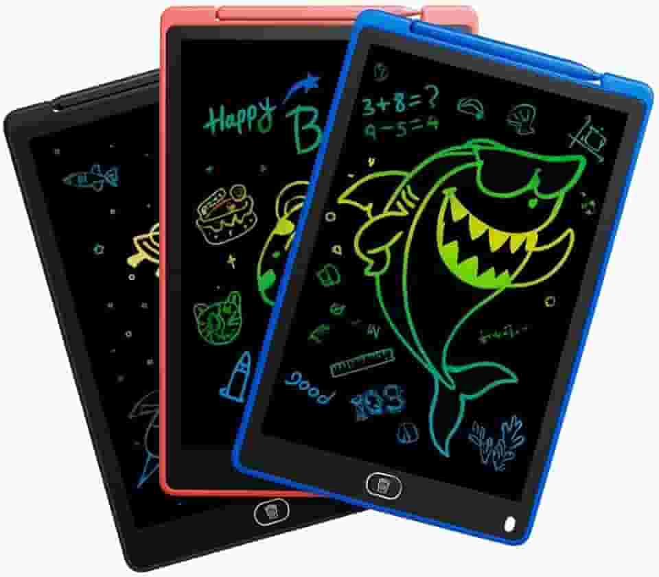Lousa Magica Infantil 12 Polegadas Grande LCD Digital Tablet de Desenho e Escrita - Tablet Quadro Mágico para Criança Educativo Premium MyBrins