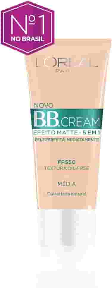 L'Oréal Paris Base Bb Cream Efeito Matte Cor Média Fps 50 30Ml