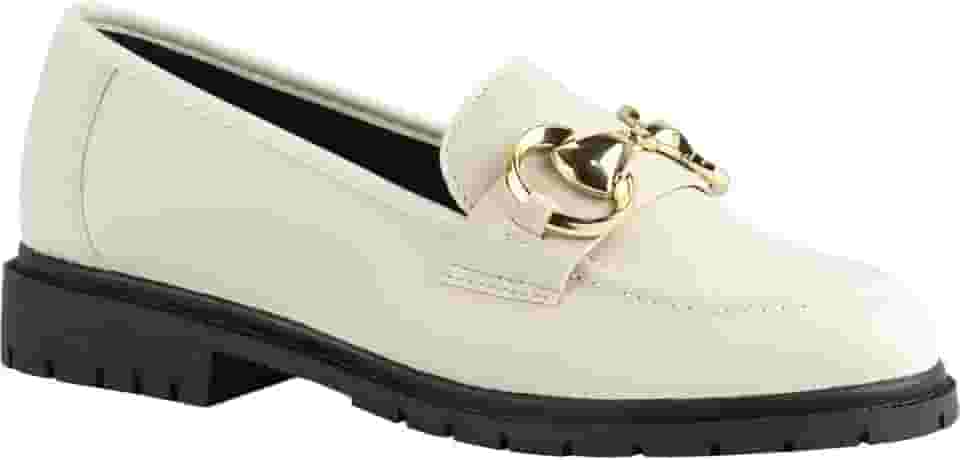 Mocassim Feminino Boyfriend Sapato Tratorado Casual Loafers