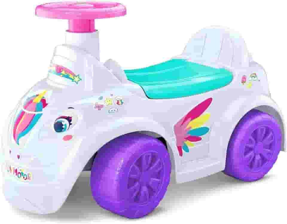 Quadriciclo Rosa Unicórnio com Volante Presente para Meninas