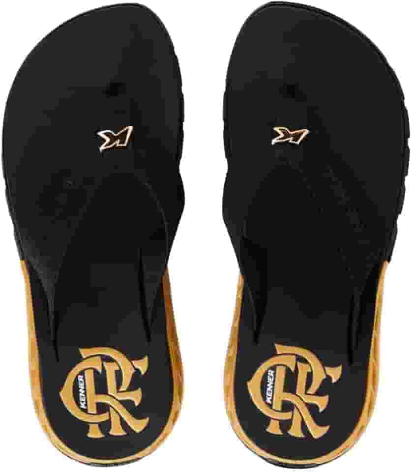 Chinelo Kenner Rakka Gold Flamengo Preto