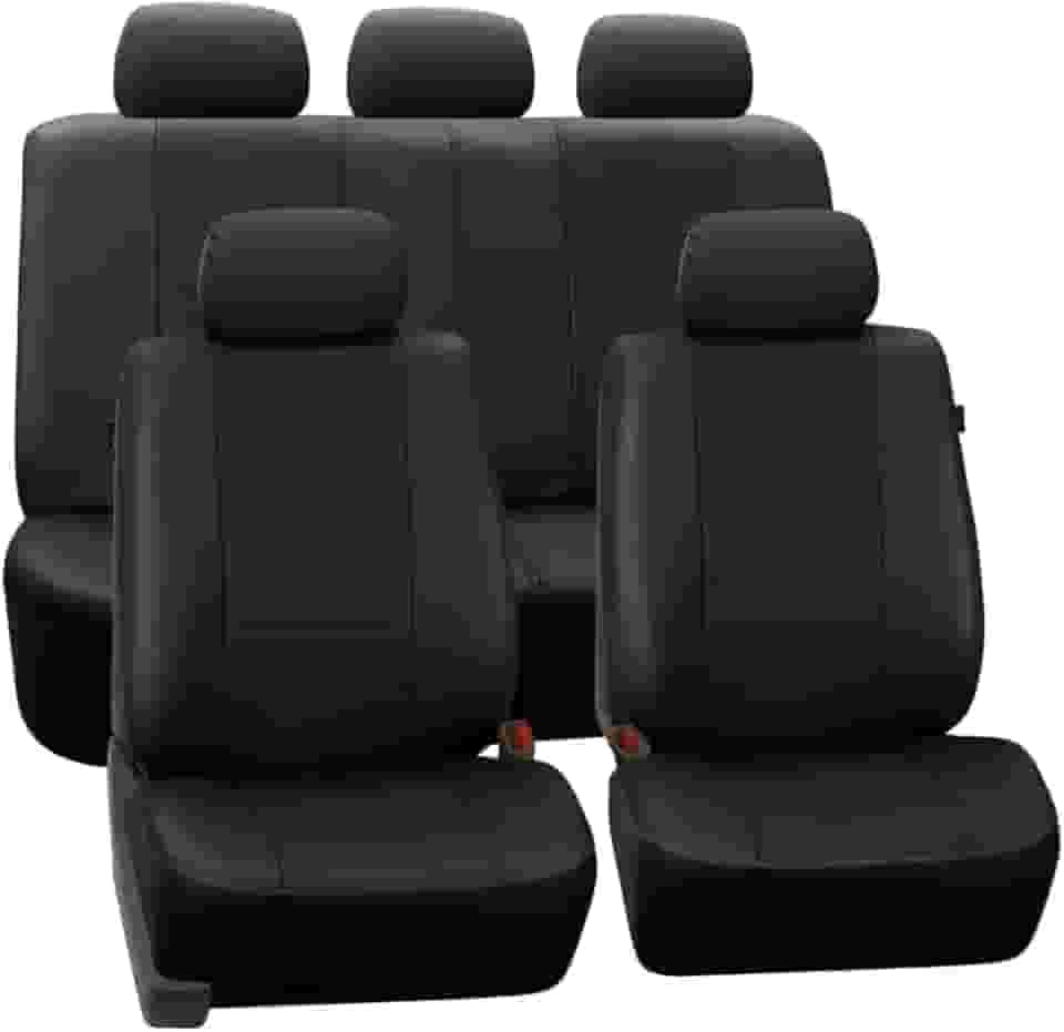 Jogo de Capa Banco Carro Universal em Couro Automotivo (Preto)