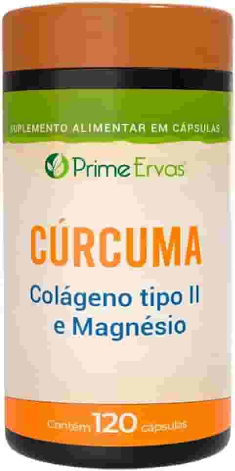 CURCUMA COLAGENO TIPO II E MAGNESIO 120CPS PRIME ERVAS