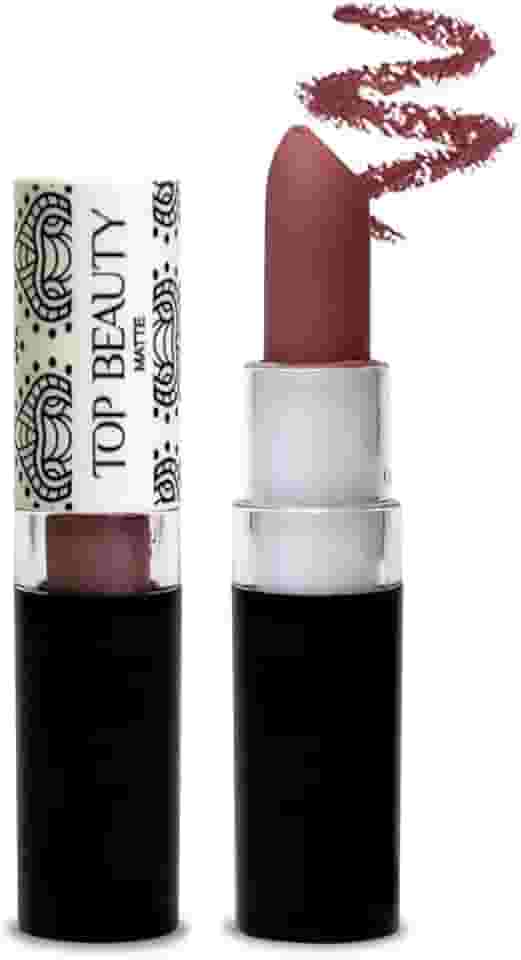 Batom Matte Dry Lip Top Beauty 3, 5Gr Cor 01, Top Beauty