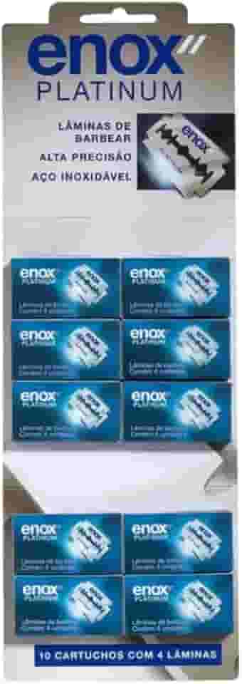 40UN Lâmina De Barbear Fio Duplo Platinum Enox (40)