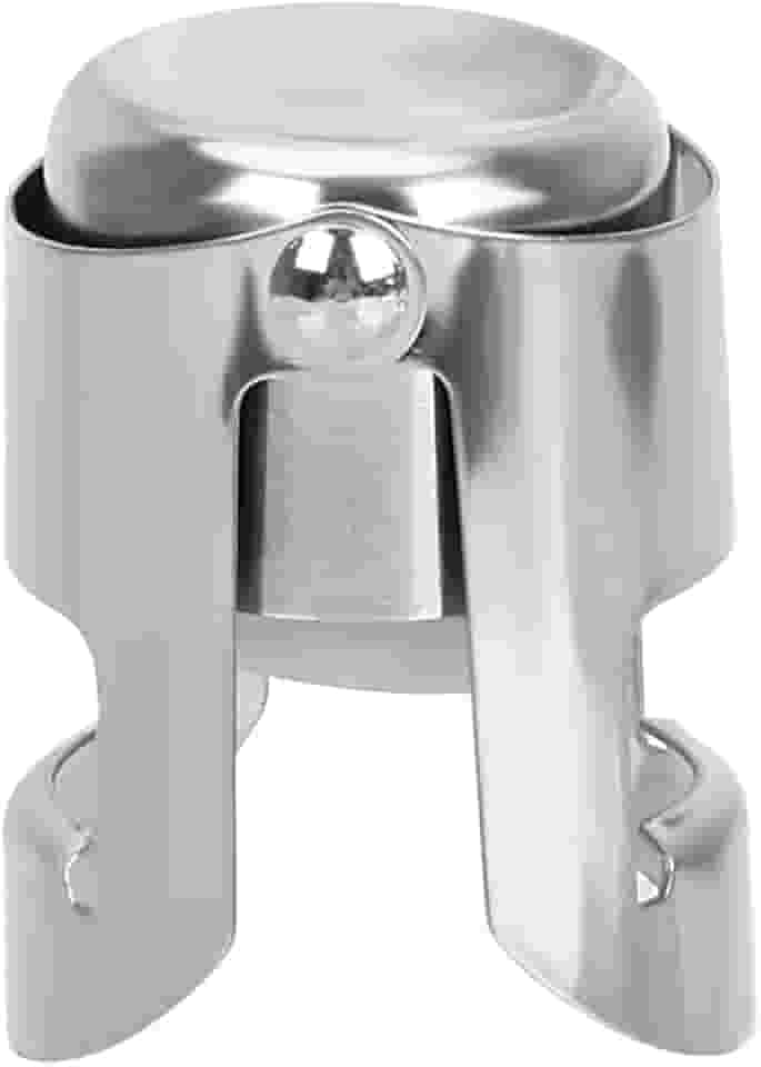 Tampa a Vácuo em Inox para Garrafa de Vinho e Champagne Rolha Reutilizável com Vedação Hermética