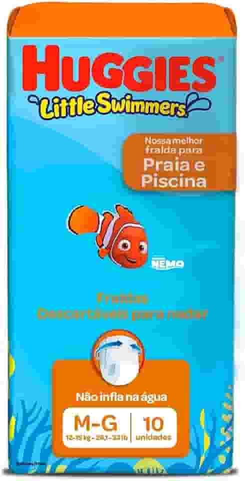Fralda Infantil Little Swimmers M/G, 10 Unidades, Huggies