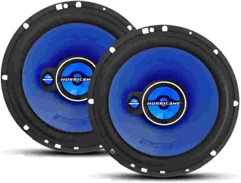 Par de Alto Falantes Triaxial Universal 6' 100W RMS Hurricane TRIAK6, Azul