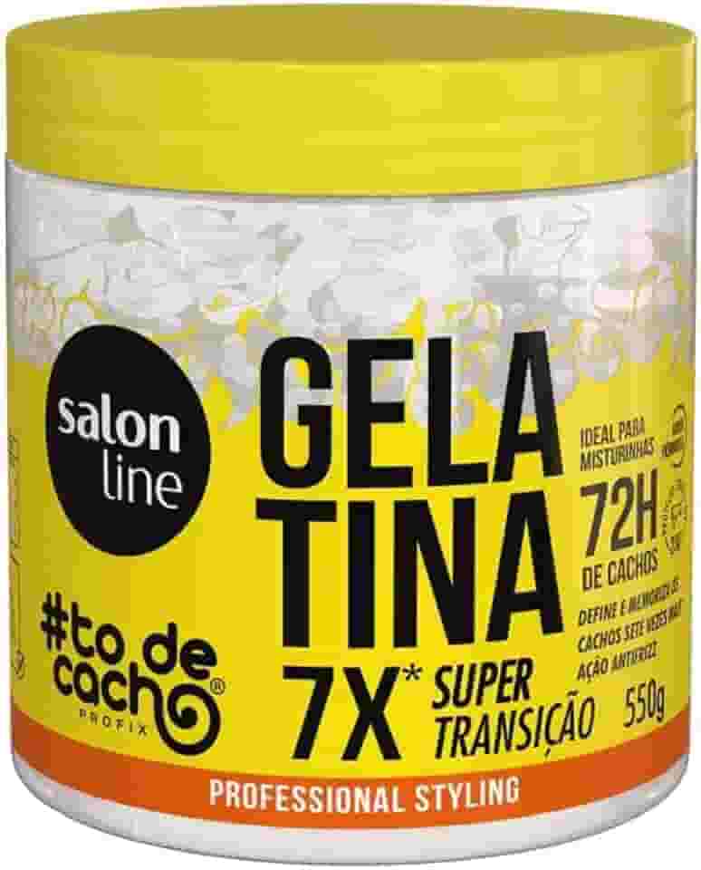 Salon Line, Gelatina Capilar, ToDeCacho, SuperTransição, Vegana - Cabelos Ondulados, Cacheados e Crespos, 550 g