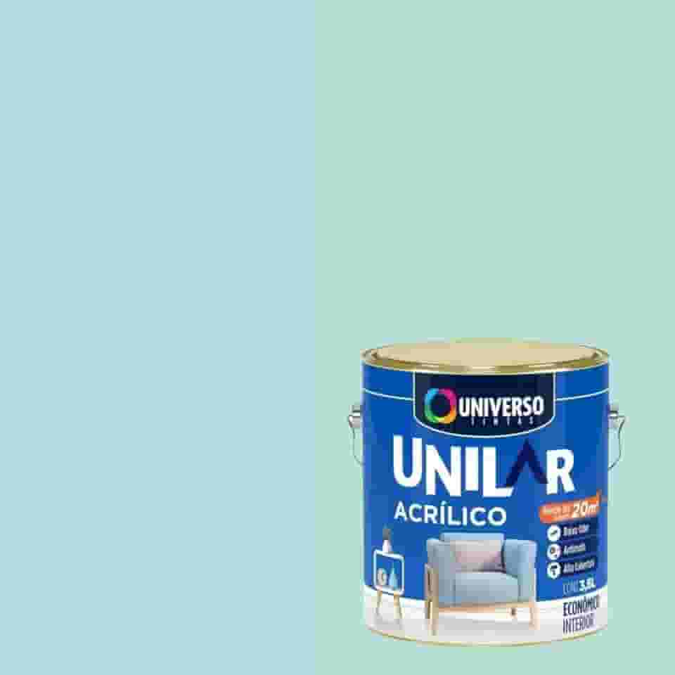 Tinta Acrílica Antimofo Unilar 3,6l Escolha sua Cor (Verde Piscina)