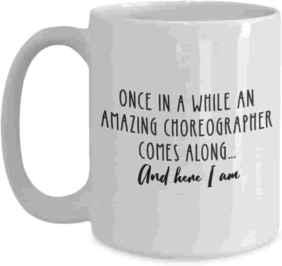 Caneca de café coreógrafo, caneca de apreciação de coreógrafo de dança, xícara de café especialista em coreografia, presente de coreógrafo personalizado, ideia de presente de aniversário de Natal (425 g)