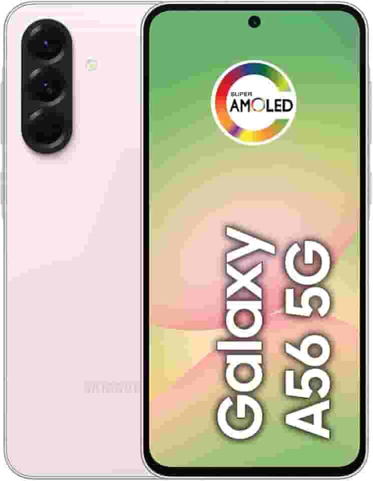 Smartphone Samsung Galaxy A56 5G 256GB, 8GB RAM, Câmera 50MP, IP67, Super AMOLED 6.7", Recursos AI, Rosa