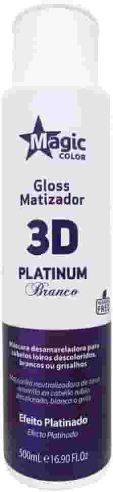 Magic Color Pro Matizador 3D Platinum Branco 500Ml (Efeito Platinado)