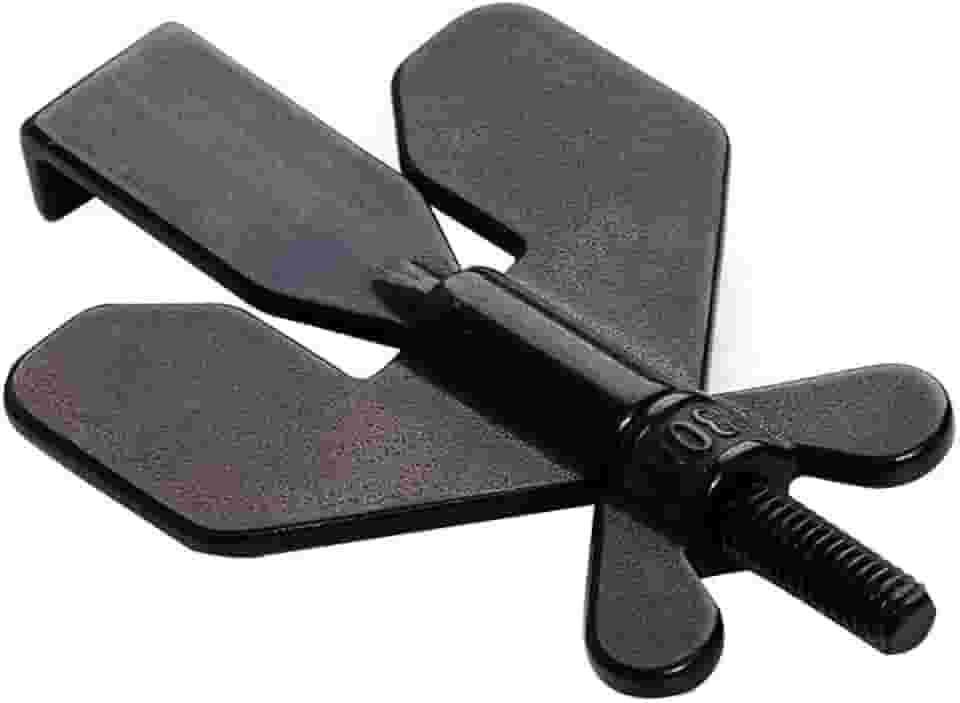 Brteyes Fechadura de porta portátil Segurança doméstica, trava de viagem para casa, hotel, escola, privacidade, Ouro ou Preto