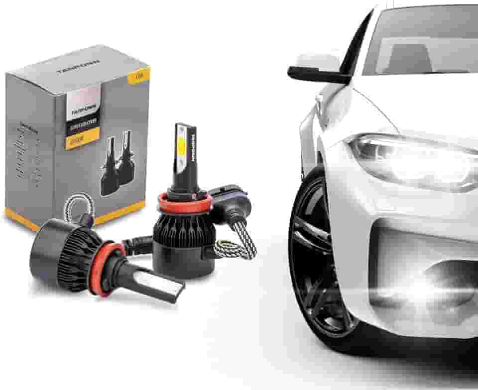 Kit Lampada Super Led Cyber 6000k Tarponn H11 6400 Lumens 36W
