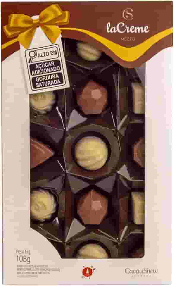 Caixa de bombom laCreme Sortido 108g Cacau Show