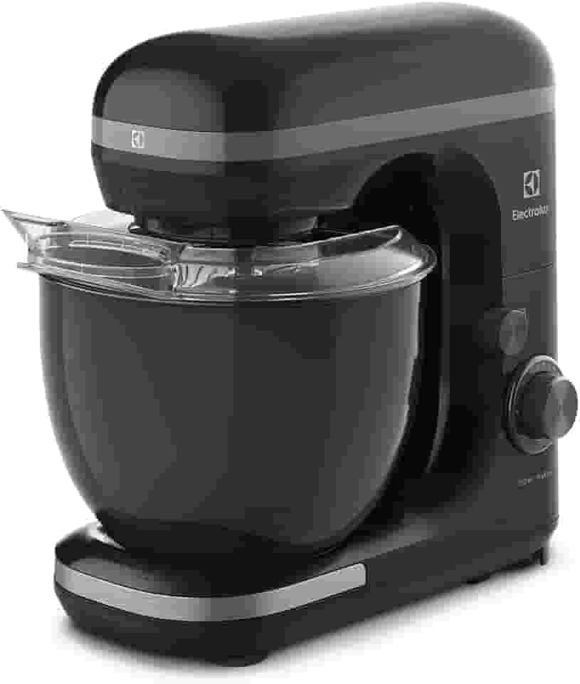 Electrolux Batedeira planetária potente capacidade 5L 750W 12 velocidades função pulsar massa pesada pes antiderrapante EKM30 preto 127v