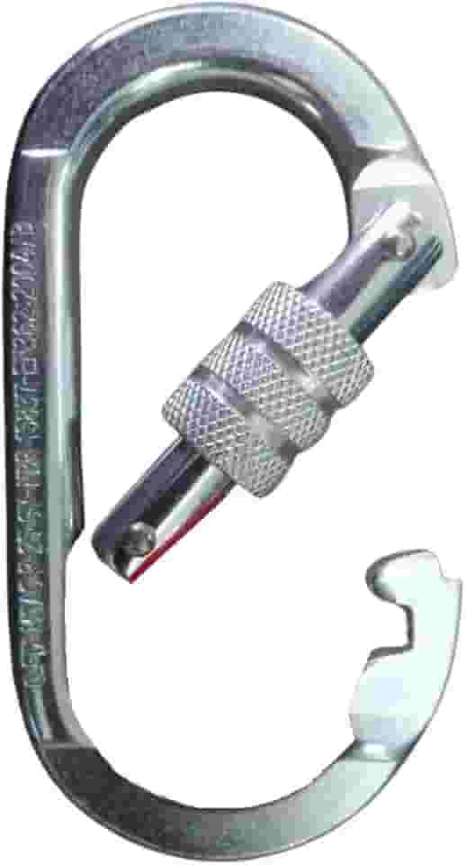 Mosquetão Oval em Aço com Rosca, 25 kN, Abertura 14mm, UltraSafe