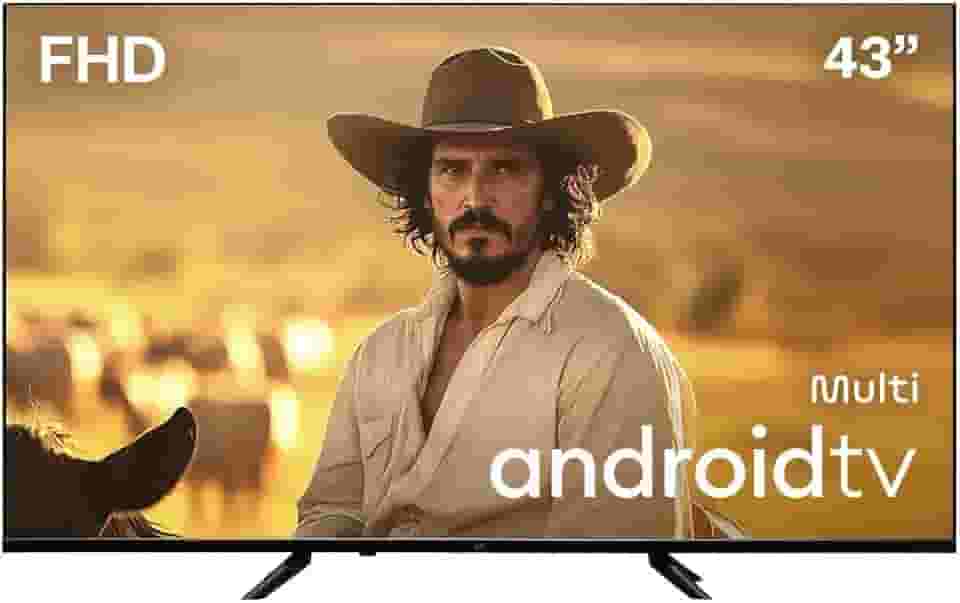 Smart TV 43” Multi DLED Android TV 3 HDMI 2 USB Full HD - TL066M