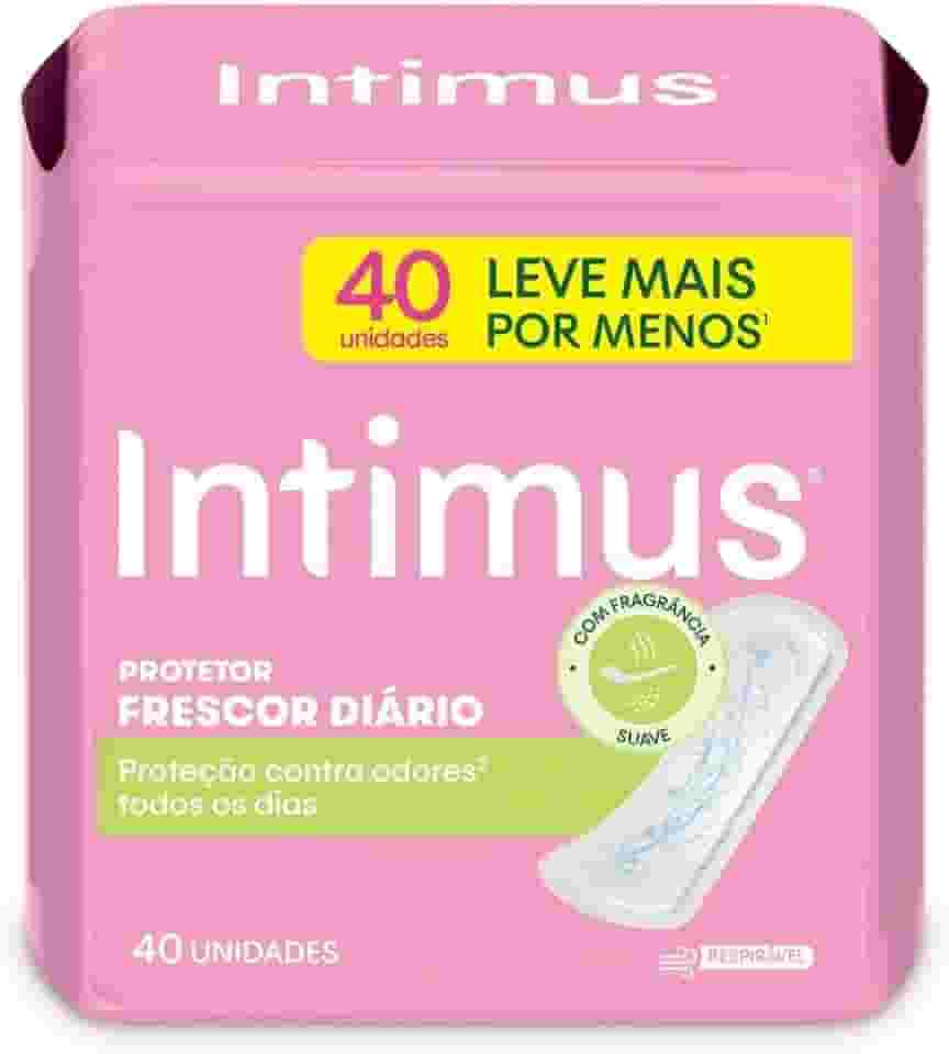 Intimus Days 202304 - Protetor Diário com Perfume, 40 unidades - Leve 40 Pague 30, Branco