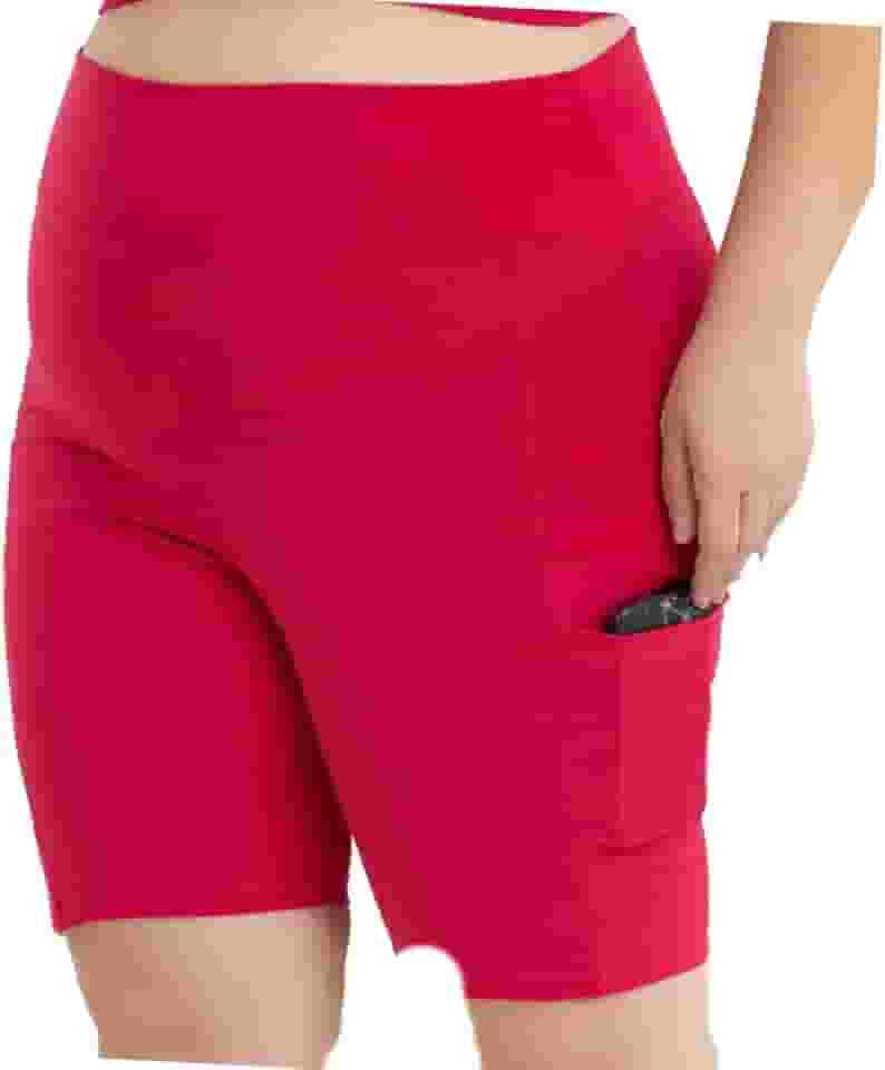 Short Suplex Plus Size com Bolsos Laterais - Conforto e Estilo para Atividades Esportivas, Marca Virtude - Tamanhos 44 a 50