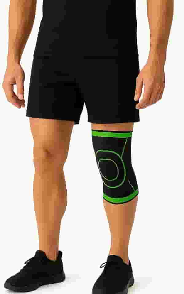 Joelheira Compressão Ortopédica Tensor Alívio Dor Artrose Tendinite. Suporte Patelar 360° Profissional p/Corrida Academia Pós-Treino