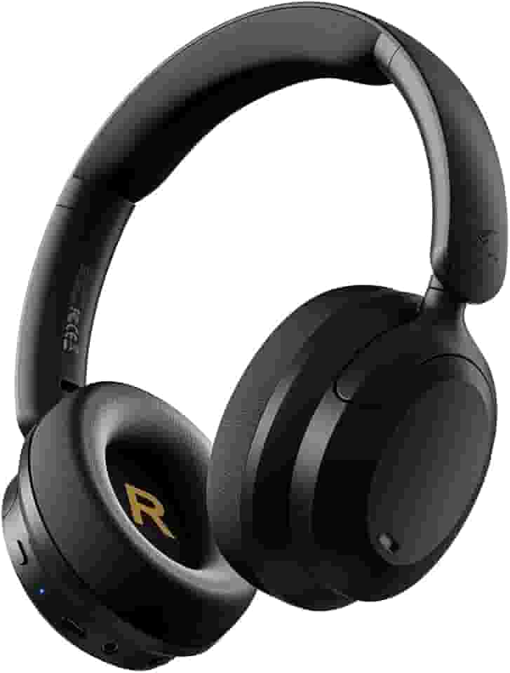 Fone de Ouvido Bluetooth Over Ear Hero Max, Cancelamento de Ruído Ativo Headphone Bluetooth 6.0 Sem Fio com Mic, Power Bass, Baixa Latência, Conexão Multiponto, 60H Reprodução para Academia e Jogos