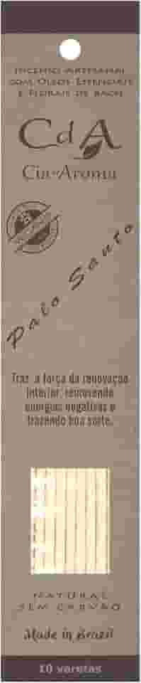 Incenso Vareta Palo Santo Óleo Essencial e Florais