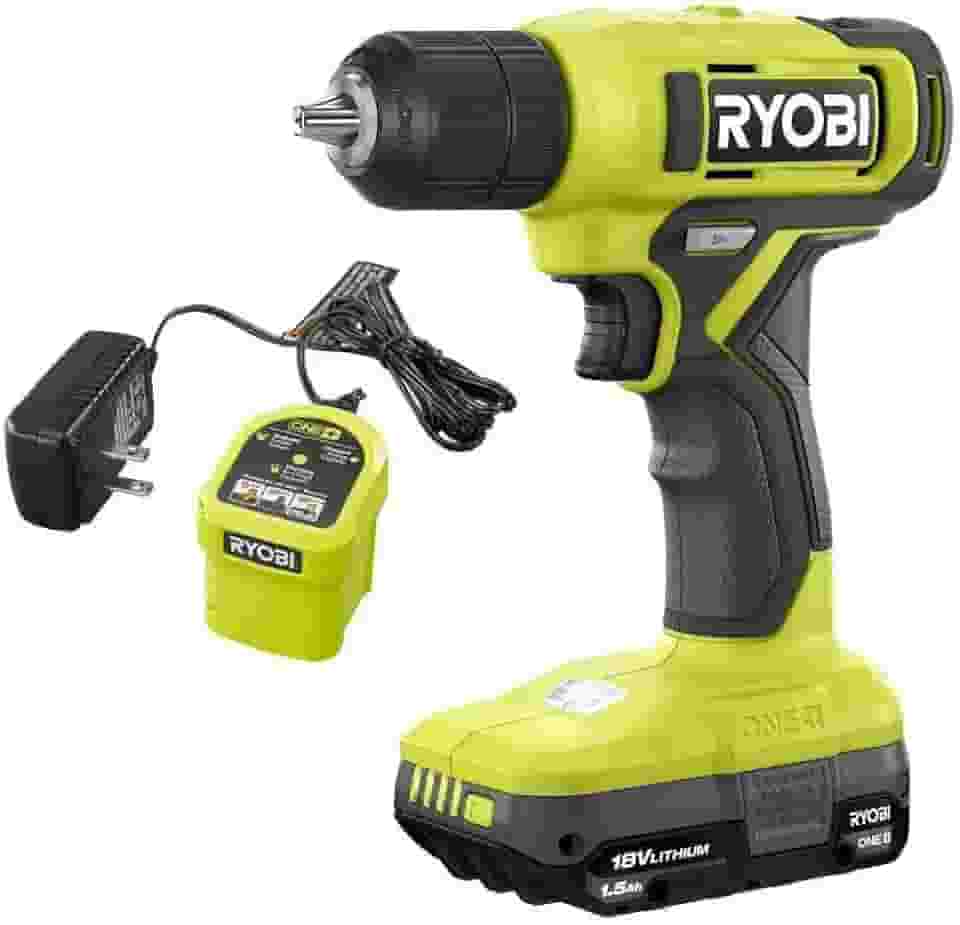 RYOBI - Kit De Furadeira/Parafusadeira Sem Fio One+ 18 V De 3/8 Pol. Com Bateria De 1,5 Ah E Carregador - Pcl201K1