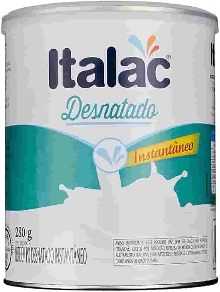 LEITE EM PÓ DESNATADO INSTANTANEO LATA ITALAC 280 GRS