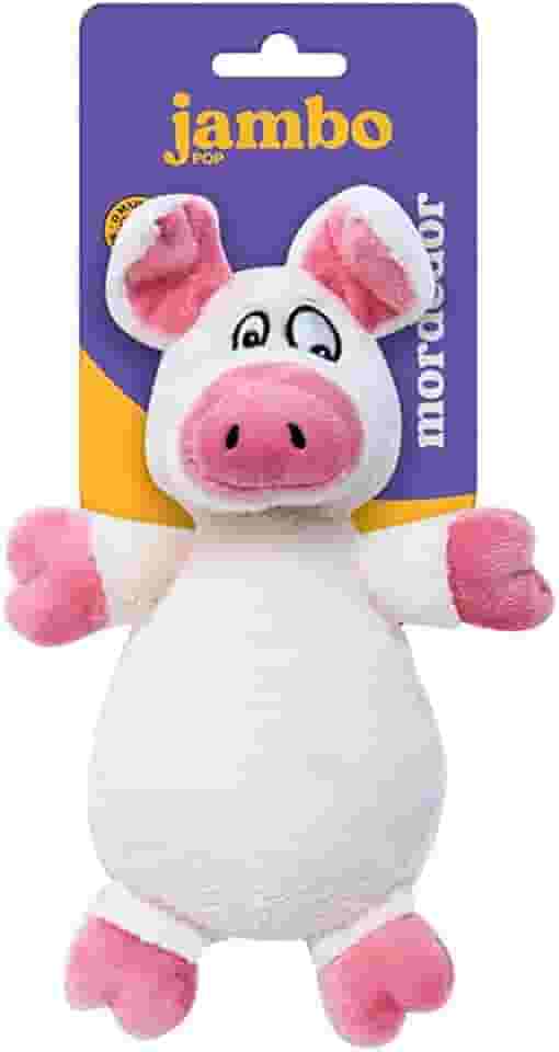 JAMBO PET Brinquedo Pelúcia Hug Pop Formato Divertido E Atrativo Algodão e Poliéster, Porco