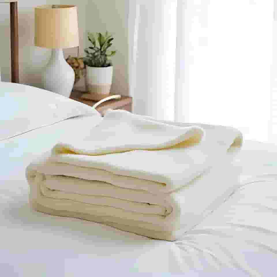 Manta Cobertor de Cama Casal Leve de Microfibra Ultra Soft 1,80 x 2,00 Metros Color Coberta Inverno Frio Lunasetyn (OFFWHITE)