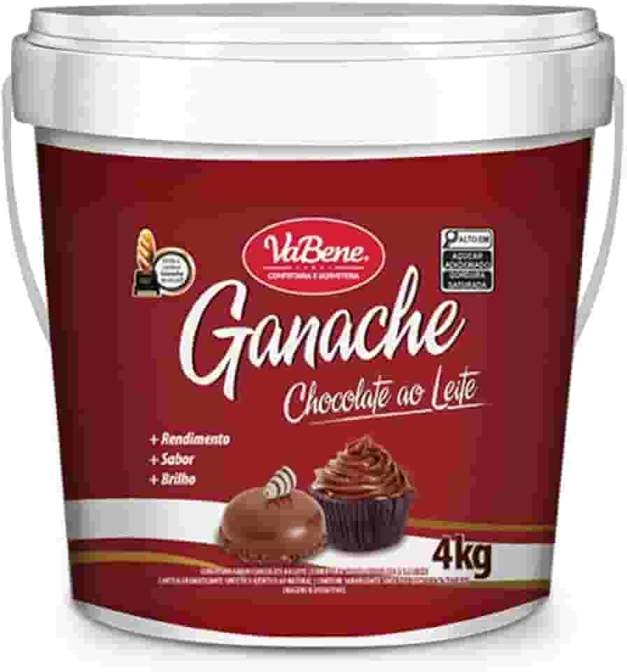 Ganache Sabor Chocolate Ao Leite 4Kg Vabene