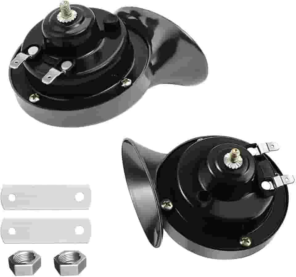 Royal Sun 2 buzinas de trem 300DB super alto 12 V à prova d'água, buzina dupla caracol elétrico para carro, motocicleta, caminhão, bicicleta, barco, carro
