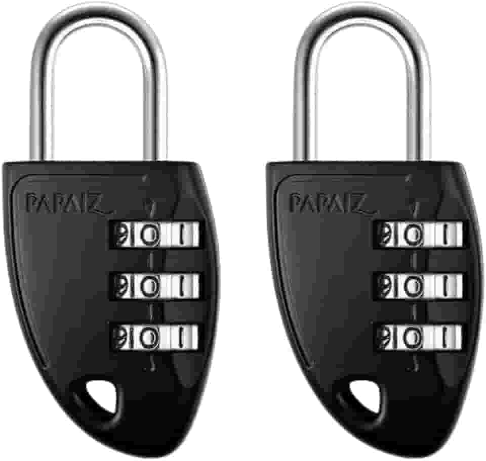 KIT COM 2 PAPAIZ CADEADO COM SEGREDO CS23 30MM ZAMAC PRETO