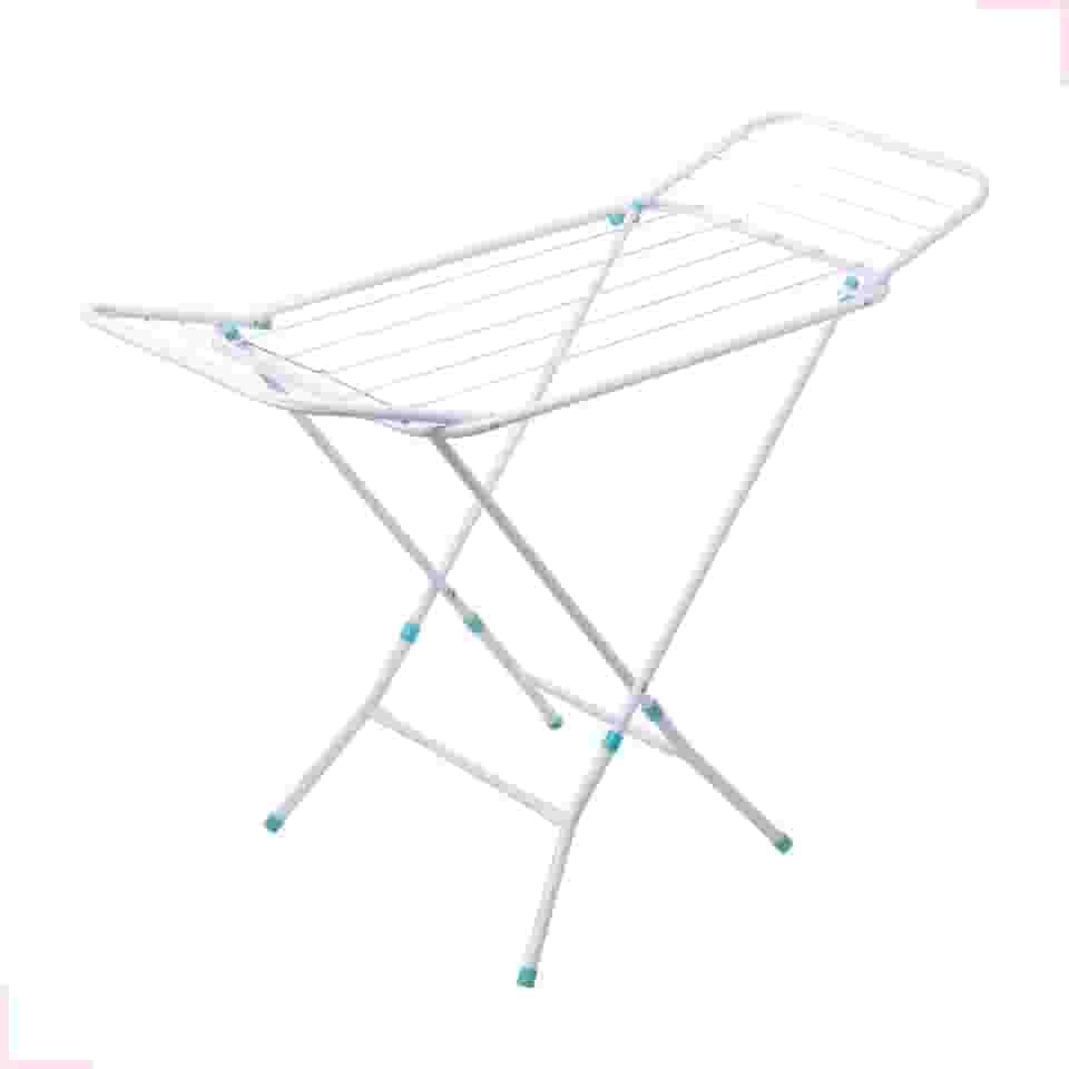 Varal Portátil De Chão Com Abas Dobráveis Não Enferruja (Branco)