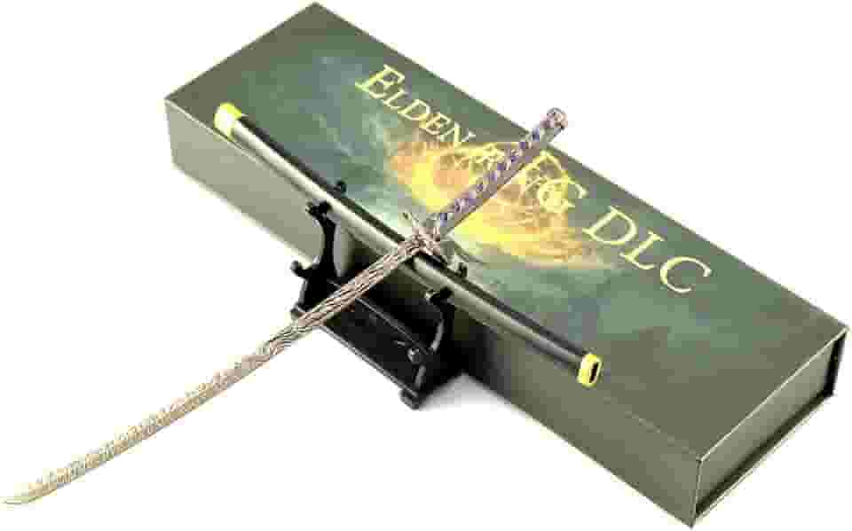Superbuybox Elden Ring DLC Shadow of Erdtree Straight Knight's Sword Greatsword Martial Arts Game Collection Desk Decor (Nagakiba Katana Giftbox Version)