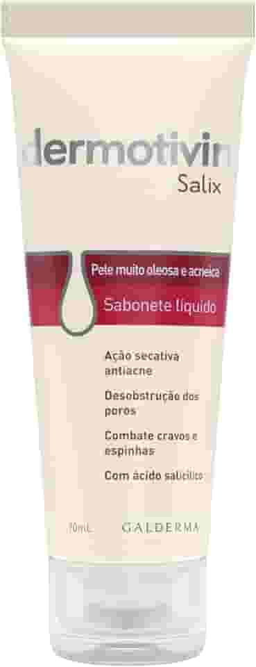 Dermotivin Sabonete Líquido Facial Para Acne Salix 70ml