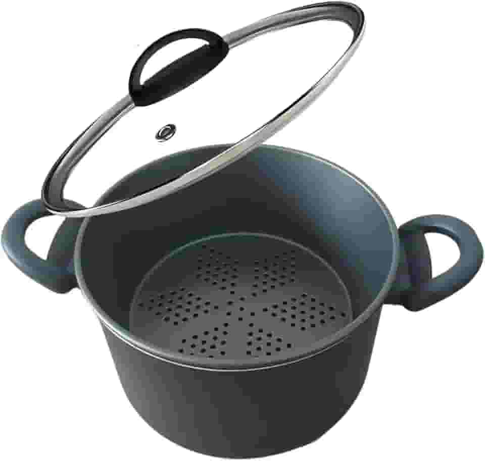 Panela Multiuso Com Forma Antiaderente Cuscuz Legumes Vapor