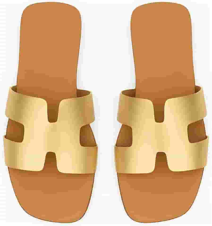 Sandália Rasteira Feminina Rasteirinha Modelo H Fashion Slide