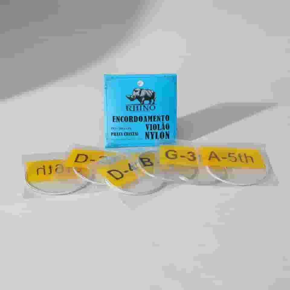 Jogo De Cordas Encordoamento Para Violão Nylon Tensão Leve