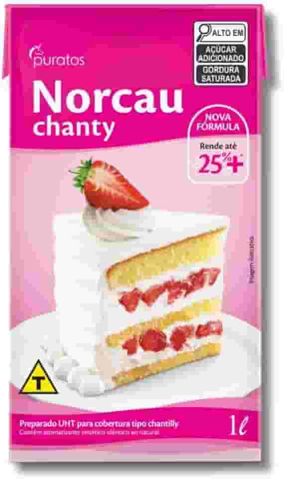 Chantilly Norcau Chanty, Cobertura e Recheio para Bolos, 1L, Puratos