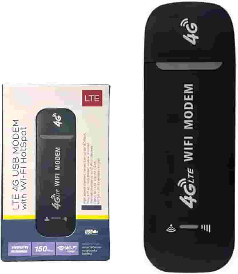 Modem 4G LTE Mini Roteador USB Portátil 150 Mbps para Viagem/Escritório/Homem-Office • Compatível com Chips de Operadoras • Compartilha WiFi 150Mb/s • Alimentação USB Universal