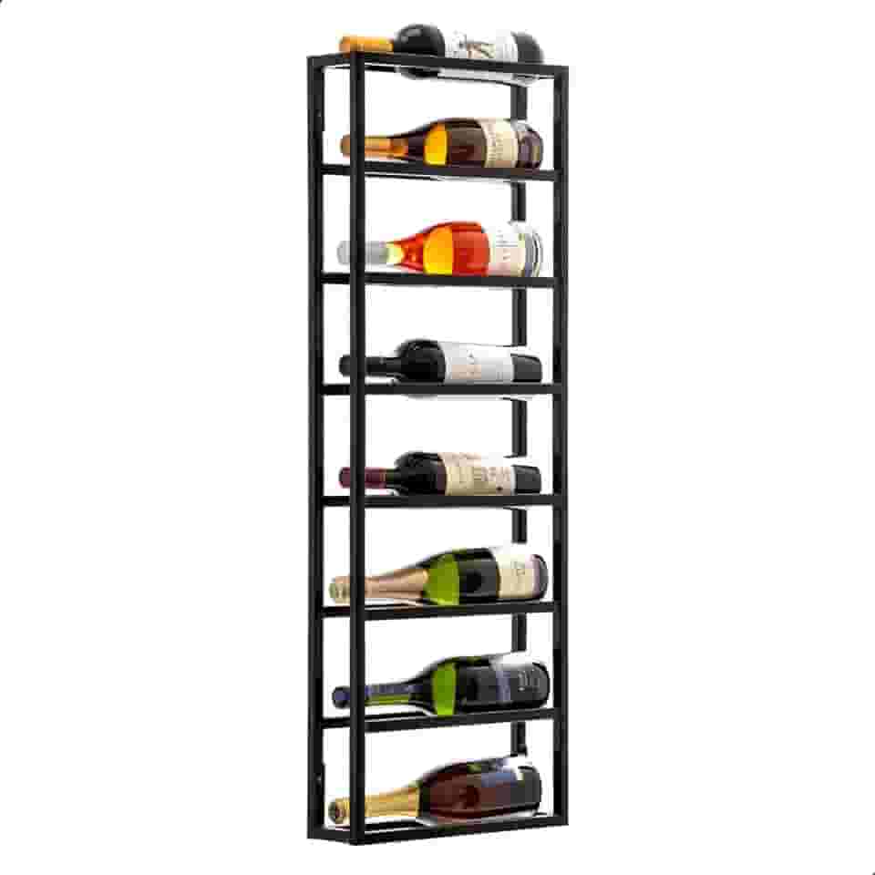 Adega Suspensa 8 Garrafas Vertical Industrial Moderna