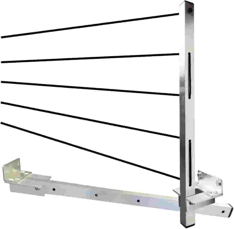 Varal Retratil de Parede Dobrável Aluminio Reforçado Com Cabo de Aço