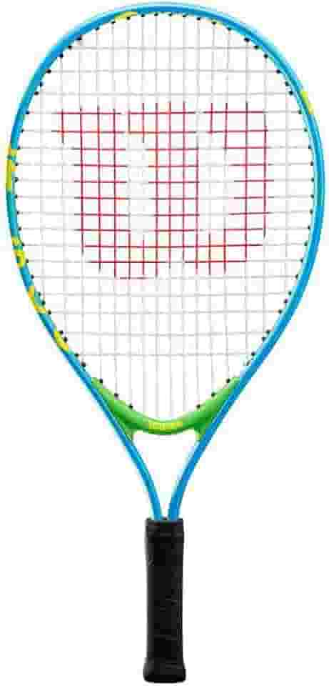 Wilson US Open Jr Tennis Racket, for Kids, Aluminium, Blue/Green, 21