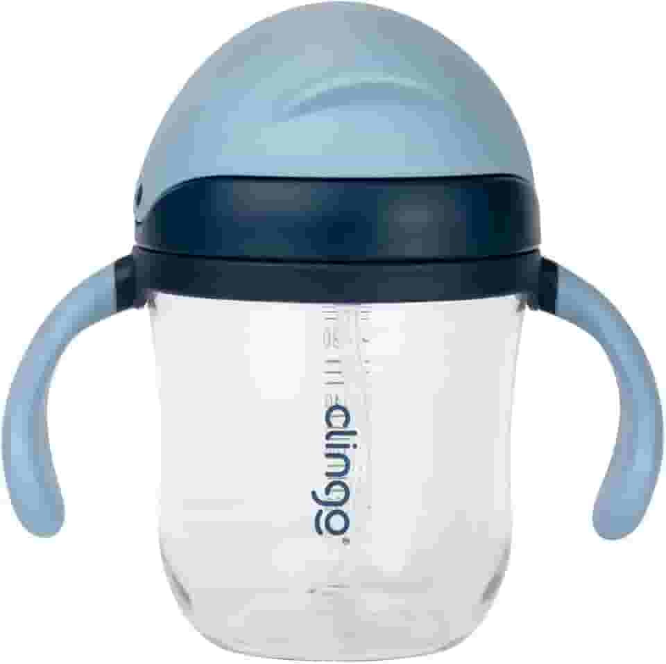 Clingo Copo Tritan Com Canudo Marinho